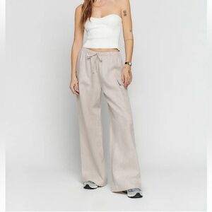 Reformation Ethan Linen Wide Leg Pants